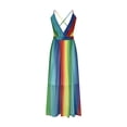 thumbnail image 4 of TIMIFIS Robe d'Été Décontractée Ample pour Femme Longue Robe Sans Manches Fendue Robes Maxi Robes d'Invitée de Mariage Robe d'Été à Fleurs Robes de Plage Décontractées Robe T-Shirt Décontractée Été, 4 of 6