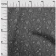 thumbnail image 2 of oneOone Cotton Poplin Gray Fabric Floral Sewing Craft Projects Fabric Prints By Yard 42 Inch Wide, 2 of 5