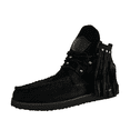 thumbnail image 2 of Kcodviy Bottes pour Femmes Bottines de Pluie pour Femmes Bottes Rétro en Suède Faux Bottes à Lacets pour Femmes Talons Cuir à Franges Bout Rond Bottes en Cuir pour Femmes Bottines Chaussures Décontractées, 2 of 3
