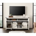 thumbnail image 3 of WAMPAT Farmhouse TV Stand, 65 Inch TV Compatible, Entertainment Center, Sliding Barn Doors, Mesh Doors, Tall Media Console, Open Storage Space, Living Room Furniture, Antique White, 3 of 9