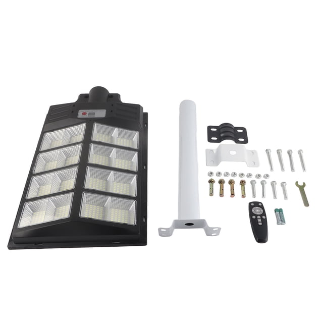 Lampe Solaire de Rue, Résistante à la Lumière du Soleil 800W Perles de Lampe LED Solaire Extérieure pour Jardin