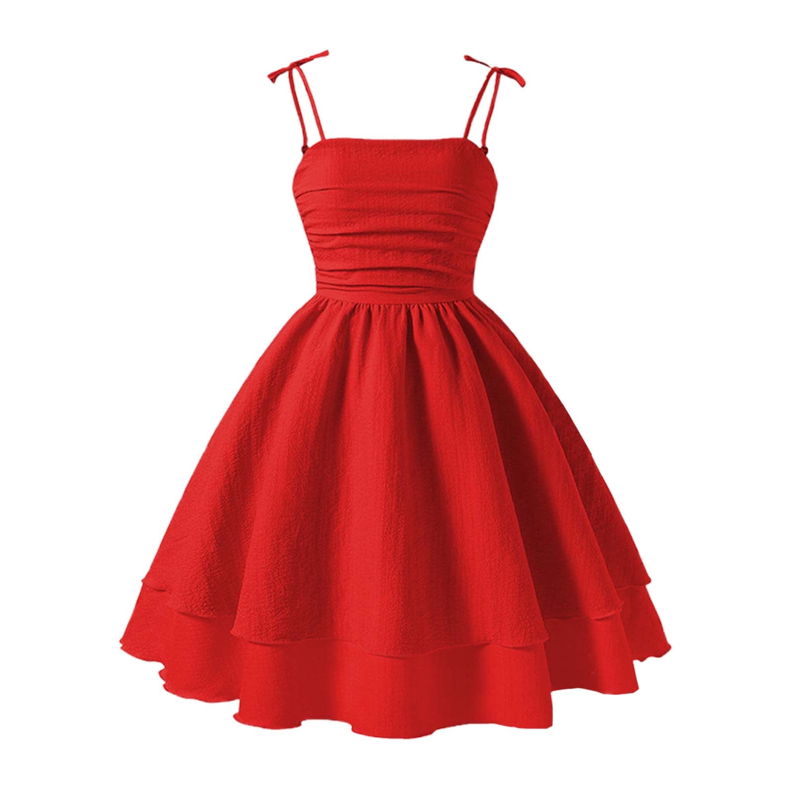 Robes d'Été 2025 s Couleur Unie avec Manches Courtes Robe avec Nœud Robes d'Été pour s Douce Sans Manches pour Enfants