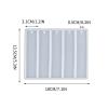 PEONAVET Silicone Moule en Bricolage Vierge Forme Longue Barre Moule pour Signets