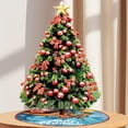 thumbnail image 5 of Pisexur Christmas Tree Skirt ,Many patterns 35.16"Christmas Tree Upholstered Bottom Cover, Suitable For Christmas Tree Decorations, Christmas Family Gathering Christmas Decorations Christmas Gifts, 5 of 5