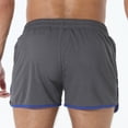 thumbnail image 2 of Plebaso Men's Mesh Running Shorts Workout Breathable Beach Shorts Athletic Training Shorts with Pockets, 2 of 4
