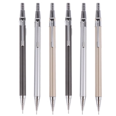 Shisuyan 6 Pcs 0,7 Recharge Automatique de Mèches de Crayon Résistante aux Chocs Noyau de Crayon de Propulsion Remplacement de Mèches de Crayon Fournitures Scolaires (Couleur Aléatoire)