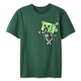 thumbnail image 2 of T-shirt à imprimé graphique Minecraft pour garçons, 2 of 3