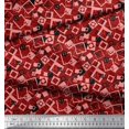 thumbnail image 3 of Soimoi Rayon Fabric Square Geometric Fabric Prints by Yard 42 Inch Wide, 3 of 3