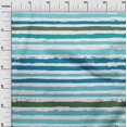 thumbnail image 3 of oneOone Polyester Spandex Turquoise Blue Fabric Stripes Sewing Craft Projects Fabric Prints By Yard 56 Inch Wide, 3 of 4
