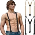 thumbnail image 1 of SUTENGDA 2 Pcs Bretelles Cachées pour Hommes Bretelles de Randonnée sous-Vêtement Bretelles pour Hommes Non Rentrés Pantalon de Ski de Randonnée d'Hiver en Plein Air, 1 of 2