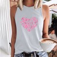 thumbnail image 1 of zanvin T-Shirts de Sensibilisation au Cancer du Sein pour Femmes – Mode Décontractée Femmes Sans Manches Imprimé Col Rond Blouses Hauts T-Shirt, 1 of 5