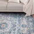 thumbnail image 4 of Tapis tissé bleu et ivoire Banburry, 4 of 8