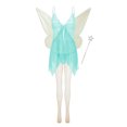 thumbnail image 1 of SUNSIOM Ensemble de Costume Fairy pour Femmes Robe Caraco en Dentelle et Maille Fairy Ailes Baguette Bas à Paillettes Ensemble 4 Pcs, 1 of 8