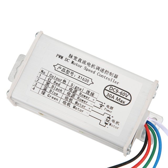 Motor Controller, Adjustable Long Service Life Motor Convenient For Installation With Potentiometer Switch For Wide Voltage 30A