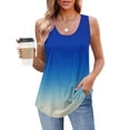 thumbnail image 2 of UPPADA Camisoles d'Été pour Femmes à Imprimé Floral, Col Ras du Cou, Sans Manches, Chemises Décontractées à Ourlet Fluide, Jolis T-Shirts, Chemises Coupe Ample, Hauts Confortables Multicolores, S, 2 of 7