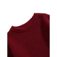 thumbnail image 4 of xiaxaixu Toddler Baby Sweaters, Winter Warm Long Sleeve Candy Color Pullovers, 4 of 6