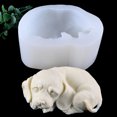 thumbnail image 2 of Miangastore Sleeping Dog Shape Chocolate Mold Silicone Cake Mold Ice Cream Making Mould, 2 of 8