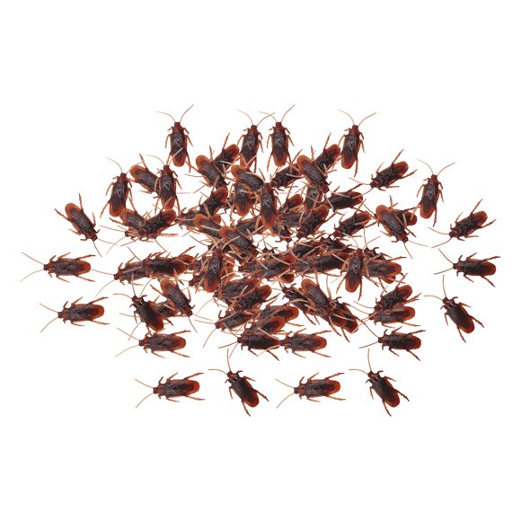 100 Pieces Fake Cockroach Toy Party Supplies Halloween Mischief Toy Unique Trick S