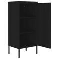 thumbnail image 4 of vidaXL Armoire de Rangement Noire 42,5x35x101,5 cm Acier, 4 of 5