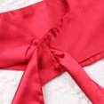 thumbnail image 3 of Ceinture en Soie pour Femmes, Couleur Unie, Simple, Classique, avec Ruban (Rouge), 3 of 8