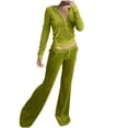 thumbnail image 2 of DPTALR Ensemble Décontracté pour Femmes avec Poche, Col Rond, Manches Longues + Pantalon, 2 of 7