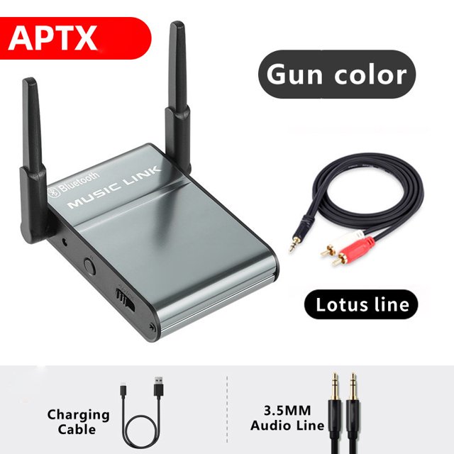 AptX Bluetooth Audio Receiver AUX RCA Stereo CD-Quality Sound Hifi Lossless HD Music Wireless Adapter Qualcomm