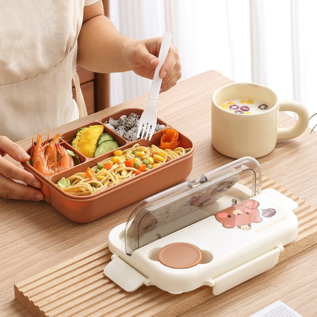 Boovnll Bento Box with Lid, Stackable Leak-Proof for Bento Box Adult Kids Dishwasher Safe, Drop-Proof, Portable, Work Sports Camping Potlucks Bento Box for Kids Adult