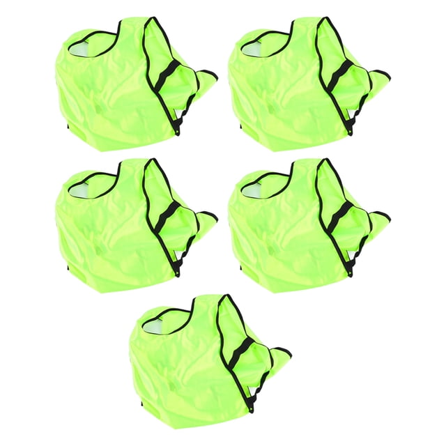Kids Training Tank Sleeveless Practice Pinnies Sunshade with Shirts, 5PCS, Football Training
