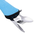 thumbnail image 3 of 3 Pcs Fourchette Cuillère en Acier Inoxydable Vaisselle Voyage Camping Couverts Vaisselle BU, 3 of 6