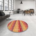 thumbnail image 4 of Ahgly Company Tapis de Zone Carré Orange Lavable en Machine, 7 Pieds Carré, 4 of 7