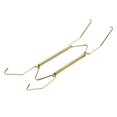 thumbnail image 2 of Luckyn Dish Display Plate Hangers, 1 Pcs Wall Plate Spring Hook Holder Hanging Wire Wall Display Invisible Dish Hangers, Adjustable Plate Spring Holder for The Wall Home Decor 10 inches, Gold, 2 of 10