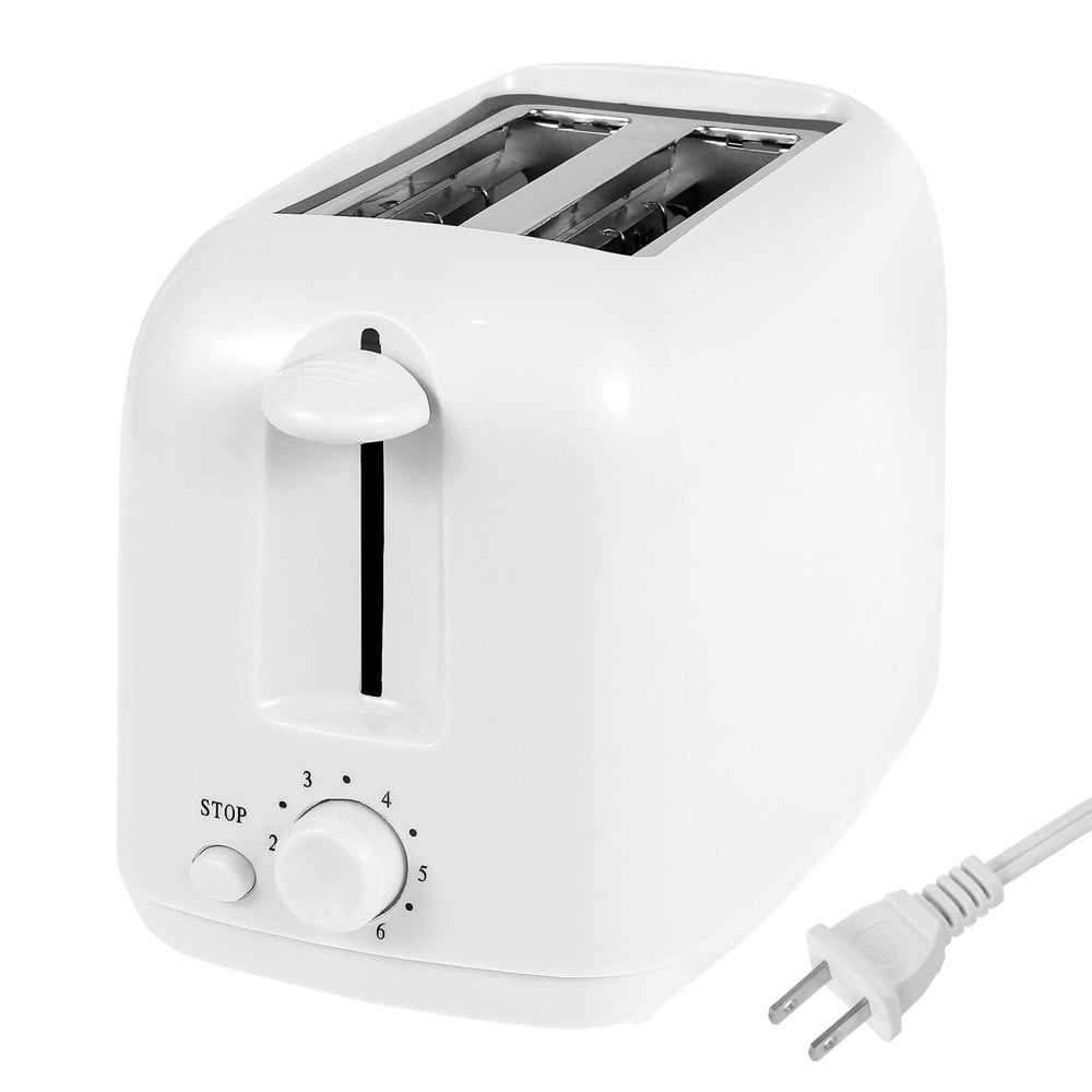 HLONK Toaster 2 Slice Bread Toaster with Double Wide Slots 6 Settings Slice Toaster with Removable Tray Practical Small Toaster Reusable Mini Toaster for Kitchens Home