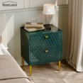 thumbnail image 1 of Boyel Living 2 Drawer Nightstand Free standing Storage Cabinet Sofa Side Storage Table Bedroom Accent Side Table, Green, 1 of 10