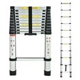 thumbnail image 2 of Telescoping Loft Ladder Extension Ladders 10.5ft 330lbs Max Load for Attic Loft RV Roof Home Office, Aluminum Light Weight Easy to Carry or Storage Stepladder Telescopic Ladder, 2 of 4