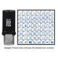 thumbnail image 2 of Printtoo Personalized Gadgets Theme Icons Round Rubber Stamp Self Inking Stamper 12 mm-Blue, 2 of 7