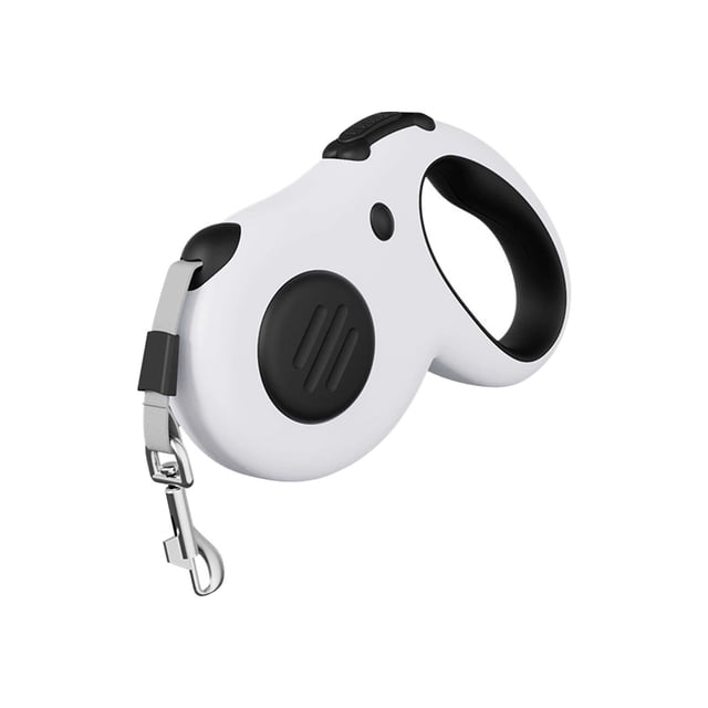 TIELUTT Dog Upgrade Collision Retractable Leash Dog Walking Leash Dog Leash Nylon Reflective Small Dog Retractable Leash with Poop Bag Holder Dog Leash Two Handles Light Waist Dog Leash for 2 Large D