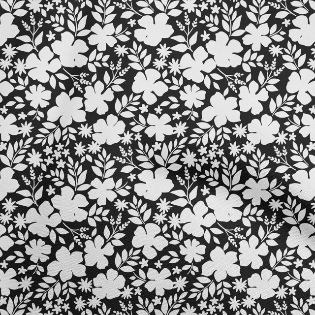 oneOone Rayon Black Fabric Asian Mosaic Sewing Material Print Fabric By The Yard 56 Inch Wide