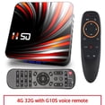 thumbnail image 2 of Pour Android Tv Box Android 10.0 4k 4 Go 32 Go 64 Go Lecteur Multimédia Vidéo 3d Télévision Intelligente Box 4+32g_prise Britannique+télécommande G10s, 2 of 3