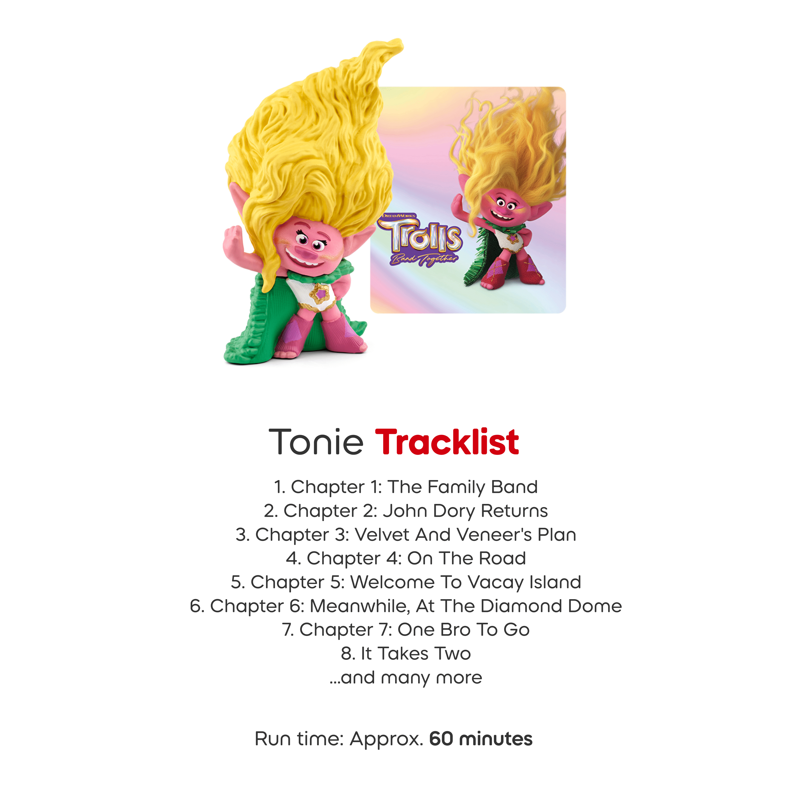 tonies Les Trolls: Viva Figurine de jeu audio (En Anglais)