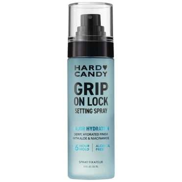 Hard Candy Grip On Lock Vaporisateur fixateur, sans alcool, tenue pendant 16 heures, fini rosé, hydratant