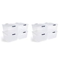 thumbnail image 1 of Rubbermaid Cleverstore Contenant de Rangement en Plastique à Loquet de 74 Qt (Lot de 8), 1 of 11