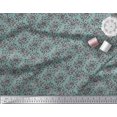 thumbnail image 3 of Soimoi Rayon Fabric Leaves & Floral Block Print Fabric by Yard 42 Inch Wide, 3 of 3