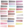 thumbnail image 1 of 1 Set Glue on Nails Medium Strips Matte Simple Length Files Stick Full Cover Wraps Art Decals Artificial Beauty Tool Manicure Kit Decorations 12, 1 of 6
