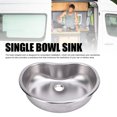 thumbnail image 3 of Stainless Steel Bar Sink, 15x12.48x3.94in RV Sink Quick Drainage  for Camping Vehicle, 3 of 7