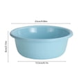 thumbnail image 3 of BUTASY Bassine de Lavage Ronde en Plastique, Bac à Vaisselle Portable pour Lessive et Lavage à la Main pour Cuisine, Empilable pour Camping Lavage Tub pour Évier de Cuisine, Fournitures de Nettoyage de Rangement pour Lavage (Bleu), 3 of 6