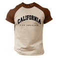 thumbnail image 1 of BOBOGOJP T-Shirt à Manches Courtes pour Hommes, Extensible, Col Rond (Kaki, m), 1 of 4