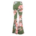 thumbnail image 3 of LSLJS Pantalon Long Évasé à Jambe Grand Taille Haute Boho Hippie pour Femme, 3 of 5