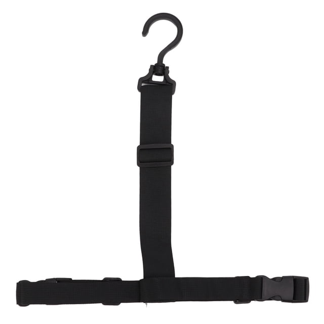 Fishing Wader Boot Hanger, Wear Resistance Quick Drying Adjustable Wader Boots Strap Black Color Nylon Fabric For Outdoor