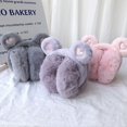 thumbnail image 2 of Cache-Oreilles d'Hiver Chauds en Peluche Épaisse Douce Protège-Oreilles Chauds (Rose Foncé), 2 of 7