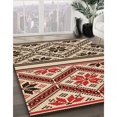 thumbnail image 3 of Ahgly Company Tapis d'Intérieur Lavable en Machine Carré Transitionnel Orange Pastel, 6 Pieds Carré, 3 of 7